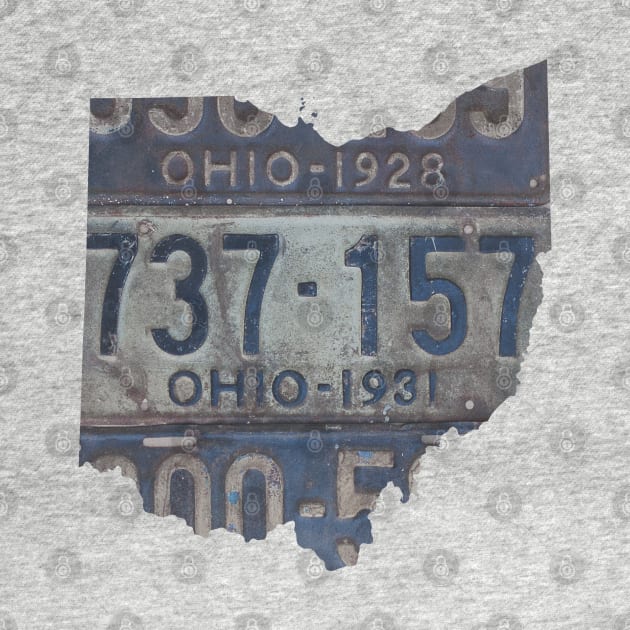 Vintage Ohio License Plates by juniperandspruce